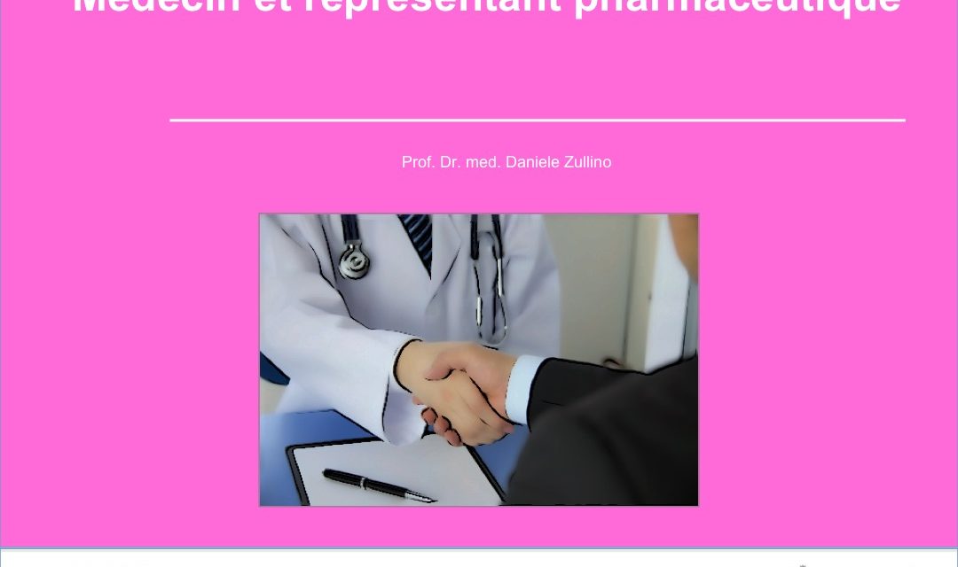 Médecin et représentant pharmaceutique
