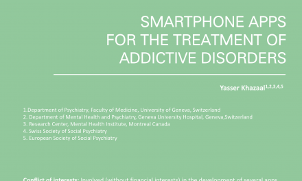 Smartphone apps for the treatment of addictive disorders