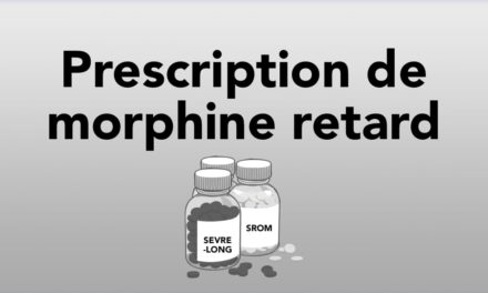 Prescription de morphine retard (Sevrelong)